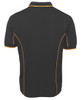Black / Gold - Alternate - 7PIP - Podium S/S Piping Polo -2Xs