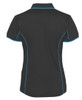 Black / Aqua - Alternate - 7LPI - Podium Ladies Piping Polo -08