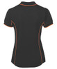 Black / Orange - Alternate - 7LPI - Podium Ladies Piping Polo -08