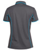 Charcoal / Aqua - Alternate - 7LPI - Podium Ladies Piping Polo -08
