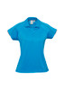 Cyan/Silver - P303LS - Ladies Blade Polo - Biz Collection