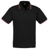 P227MS - Mens Cambridge Polo - Black-Red-White