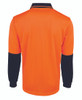 Orange / Navy - Alternate - 6HJNL - JB's HV 4602.1 L/S JACQUARD POLO