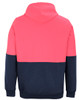 Pink / Navy - Back - 6HVPH - JB's HV PULL OVER HOODIE