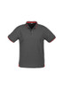 Steel Grey/Red - P226MS - Mens Jet Polo - Biz Collection