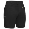 Black - Back - BSHL1015 - Womens Stretch Cotton Short - Bisley Workwear
