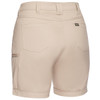 Stone - Back - BSHL1015 - Womens Stretch Cotton Short - Bisley Workwear