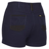 Navy - Back  - BSHL1045 - Womens Flex and Move Short Short - Bisley Workwear