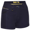 Navy - Front - BSHL1045 - Womens Flex and Move Short Short - Bisley Workwear