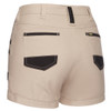 Stone - Back  - BSHL1045 - Womens Flex and Move Short Short - Bisley Workwear