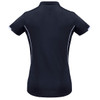Navy / White - Back - P405LS - Ladies Razor Polo - Biz Collection