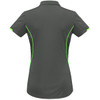 Grey / Fluoro Lime - Back - P405LS - Ladies Razor Polo - Biz Collection