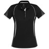 Black / White - Front - P405LS - Ladies Razor Polo - Biz Collection