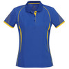 Royal / Gold - Front - P405LS - Ladies Razor Polo - Biz Collection