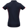 Navy / Red - Back - P405LS - Ladies Razor Polo - Biz Collection