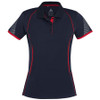 E-P405LS - Ladies Razor Polo - Navy-Red