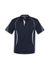 Navy/White - P405KS - Kids Razor Polo - Biz Collection