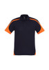 Navy/Orange - P401MS - Mens Talon Polo - Biz Collection