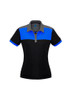 Black/Royal/Grey - P500LS - Ladies Charger Polo - Biz Collection