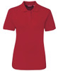 Red - Front - 2LPS - JB's Ladies 210 Polo
