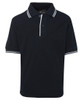 Navy / White - Front - 2KCP - JB's Kids Contrast Polo -04