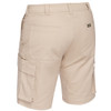 Stone - Back - BSHC1008 - Mens Stretch Cotton Cargo Short - Bisley Workwear