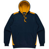 Navy / Gold - Front - 1506 - Mens Paterson Hoodie - Aussie Pacific