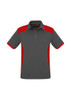 Grey/Red - P705MS - Mens Rival Polo - Biz Collection