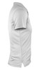 A light grey polo shirt with a collar, featuring short sleeves and a logo on the chest.