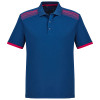 P900MS - Mens Galaxy Polo - Steel Blue-Magenta