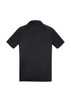 A short sleeve polo shirt in black with a simple design. It features a collar and has a logo.