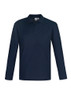 Navy - P400ML - Crew Mens L/S Polo - Biz Collection