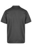A grey polo shirt with a classic collar, featuring a back view and no visible logos.