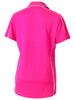 Pink - Front - BKL1425 - Women's Cool Mesh Polo with Reflective Piping