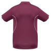 Maroon / White - Back - P405MS - Mens Razor Polo - Biz Collection