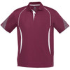 Maroon / White - Front - P405MS - Mens Razor Polo - Biz Collection