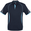 P405MS - Mens Razor Polo - Navy/Sky