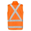 ZJ616 Mens Hi Vis X Back Taped 4 in 1 Waterproof Jacket - SYZMIK