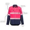 Annotated - ZW470 - Mens Hi Vis Outdoor Segmented Tape L/S Shirt - SYZMIK Annotated - ZW470 - Mens Hi Vis Outdoor Segmented Tape L/S Shirt - SYZMIK