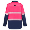Pink / Navy - Alternate - ZW470 Mens Hi Vis Outdoor Segmented Tape L/S Shirt - SYZMIK Pink / Navy - Alternate - ZW470 Mens Hi Vis Outdoor Segmented Tape L/S Shirt - SYZMIK