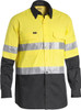 Yellow / Charcoal - Front - BS6415T - 3M Taped Hi Vis X AIRFLOW Ripstop Shirt - Bisley Workwear