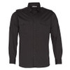 M7912 - Mens Long Sleeve Military Shirt - Black