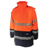 Orange-Navy - 3467 Hi-Vis FR and HRC2 D/N Rain Jacket - DNC Workwear