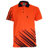 Orange - 3565 Hivis Sublimated Stripe Polo - DNC Workwear
