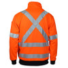 3933 Hi-Vis 1/2 Zip X Back Fleecy Jumper - DNC Workwear 3933 Hi-Vis 1/2 Zip X Back Fleecy Jumper - DNC Workwear