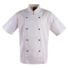 White - CJ02 Chefs Short Sleeve Jacket - Winning Spirit