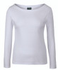 White - Front - 1BTL - C of C LADIES L/S BOAT NECK TEE White - Front - 1BTL - C of C LADIES L/S BOAT NECK TEE