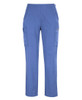 Vista Blue - Front - 4SNP1 - JB's Ladies NU Scrub Cargo Pant