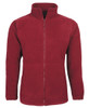 Dark Red - Front - 3FJ - JB's Full Zip Polar -2Xs