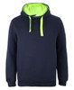 Navy / Lime - Front - 6CFH - JB's 350 Trade Hoodie